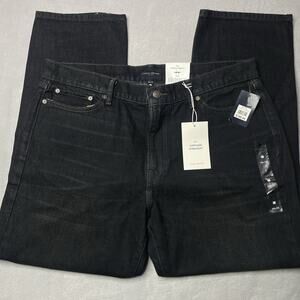 Lucky Brand 363 Vintage Straight Leg Men's Jeans Size 38x30 Black Rigid NWT